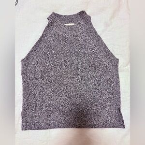 Aritzia Wilfred Black and White Knit Top